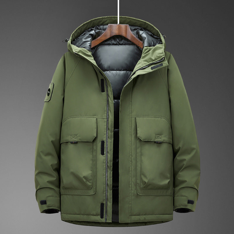 Herren Technischer Parka mit wasserdichter Softshell-Außenhülle und gesteppter Thermoisolierung Shop Nory