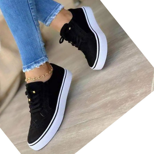 Damen Sneaker mit modischem Textilobermaterial und dämpfender Sohle