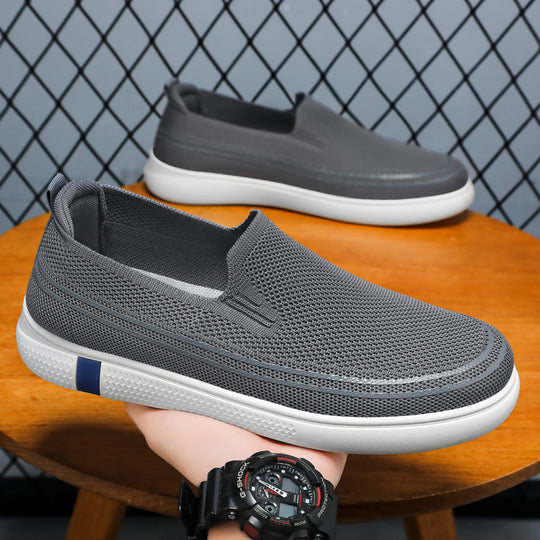 Herren nan nahtloser Strick-Slip-On Freizeit-Sneaker mit atmungsaktivem 3D-Mesh und stoßdämpfender EVA-Flexsohle Shop Nory