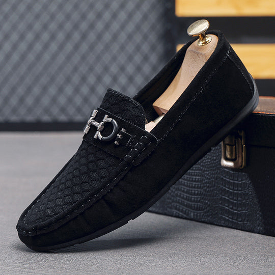Herren Elegante Velours Mokassins Shop Nory