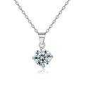 Damen Halskette mit funkelndem Zirkonia-Anhänger in eleganter Fassung Shop Nory