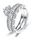 Damen Verlobungsring mit funkelndem Solitär und luxuriösen Zirkonia-Details Shop Nory