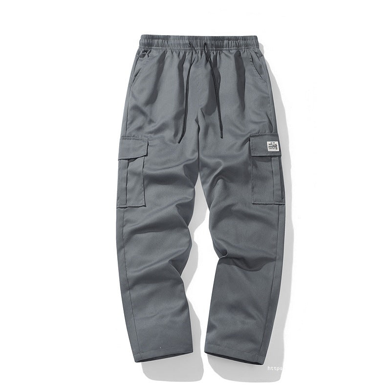 Herren Lässige Cargo-Jogginghose mit elastischem Tunnelzugbund, Mehrfachtaschen & tapered Bein Shop Nory