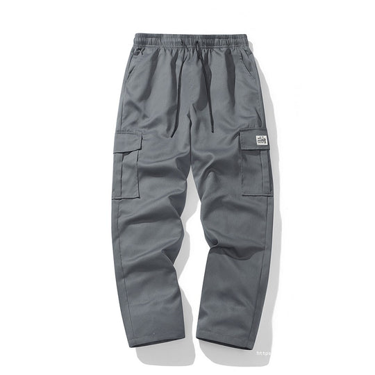Herren Lässige Cargo-Jogginghose mit elastischem Tunnelzugbund, Mehrfachtaschen & tapered Bein Shop Nory