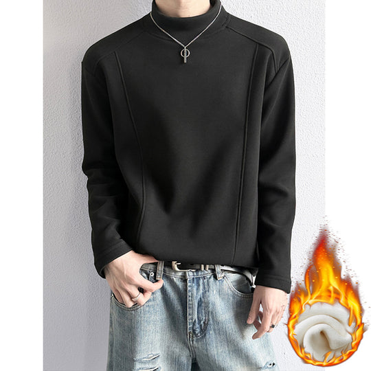 Herren Oversize Stehkragen-Sweatshirt mit Raglanärmeln und dezentem Farbverlauf Shop Nory