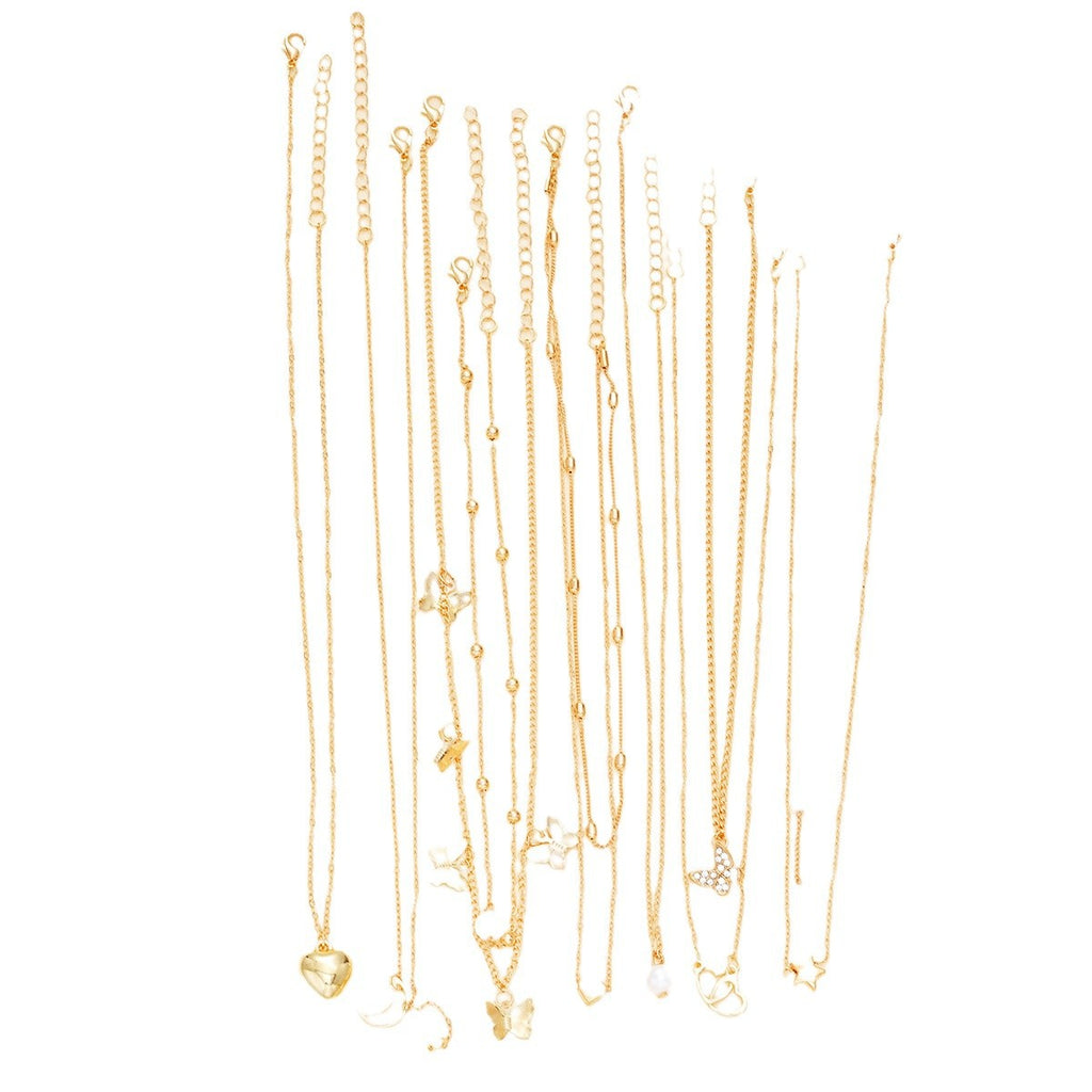Damen Ketten-Set mit bezaubernden Anhängern und eleganten Details Shop Nory