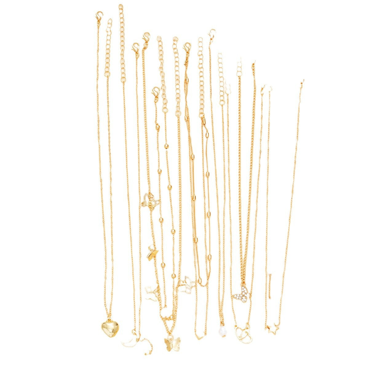 Damen Ketten-Set mit bezaubernden Anhängern und eleganten Details Shop Nory