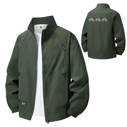 Herren leichte Outdoor-Jacke mit hohem Kragen Shop Nory