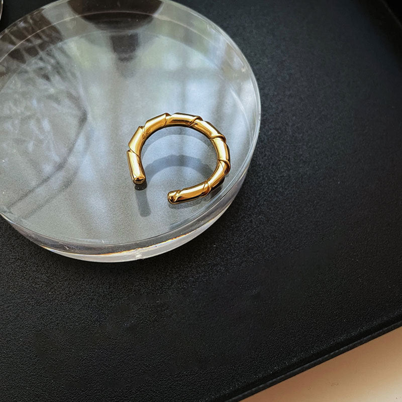 Damen Offener Ring mit elegantem Bambus-Design Shop Nory