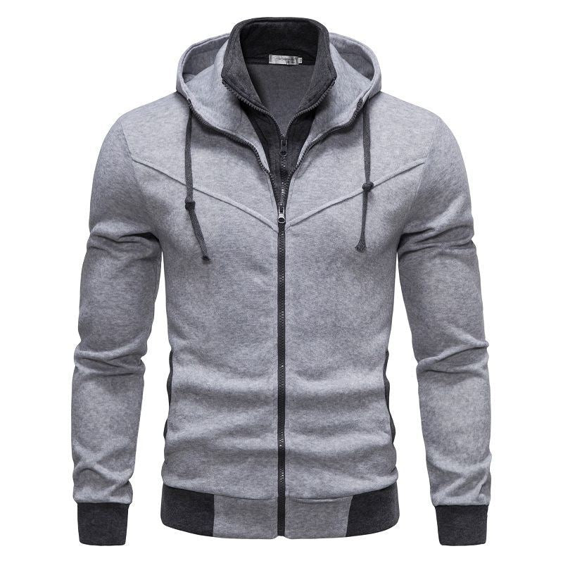 Herren sportliche Kapuzenjacke mit modernem Schnitt und praktischen Reißverschlusstaschen