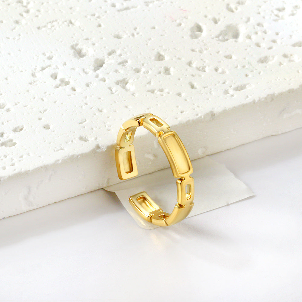 Damen offener Armreif im eleganten Bambusdesign Shop Nory