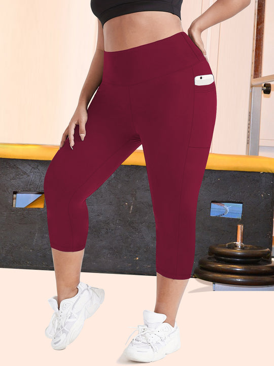 Damen Sculpting-Capri mit hoher Taille, Seitentaschen und formender Nahtführung Shopy Nory