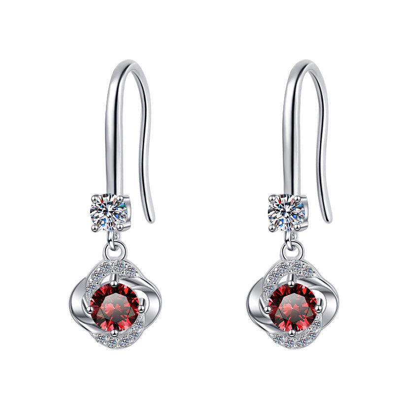 Damenohrringe mit funkelndem Zirkonia und elegantem Wellen-Design Shop Nory