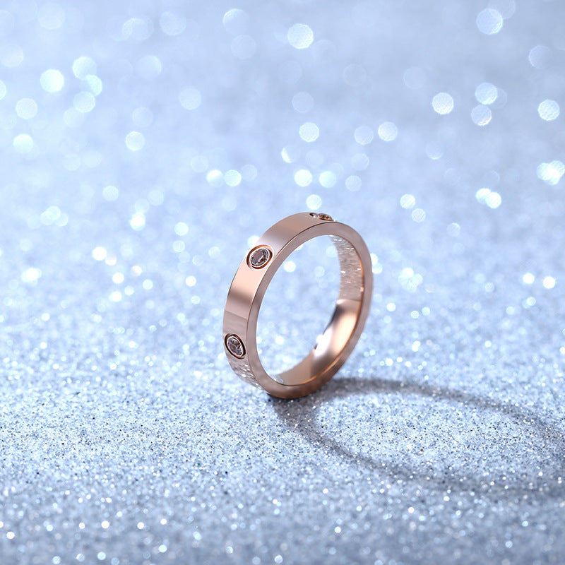 Damen Eleganter und zeitloser Ring mit funkelnden Kristallen Shop Nory