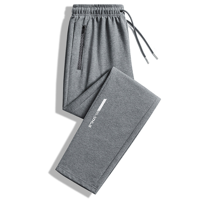 Herren Slim-Fit Performance-Jogginghose mit Reißverschlusstaschen, elastischem Bund und Bündchen Shop Nory