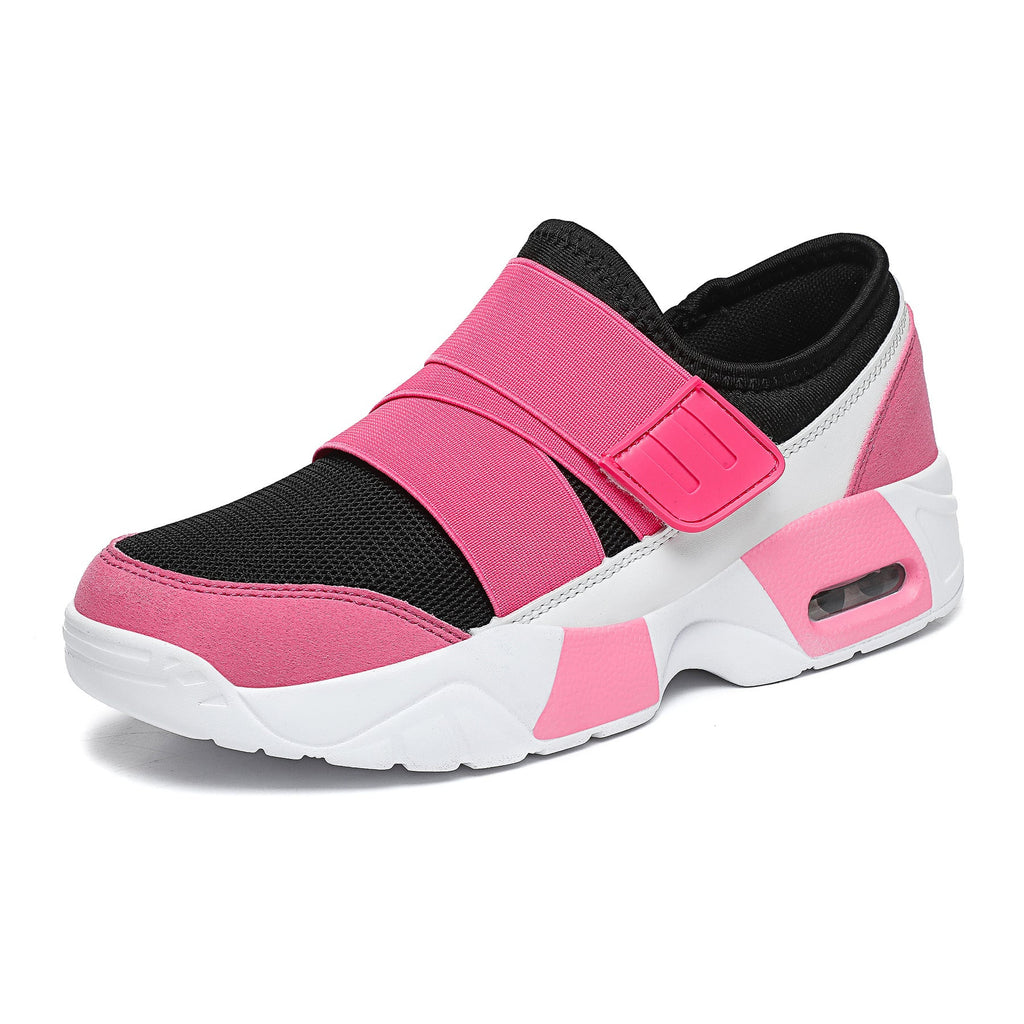Damen nan Schlupfsneaker mit breitem Elastikriemen, atmungsaktivem Mesh und geformter Dämpfungsohle
