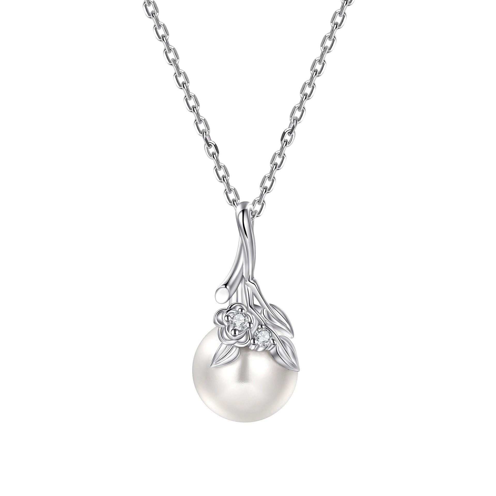 Damen Halskette mit funkelndem Kristallmotiv Shop Nory