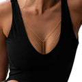 Damen Halskette aus feinen goldfarbenen Gliederketten Shop Nory