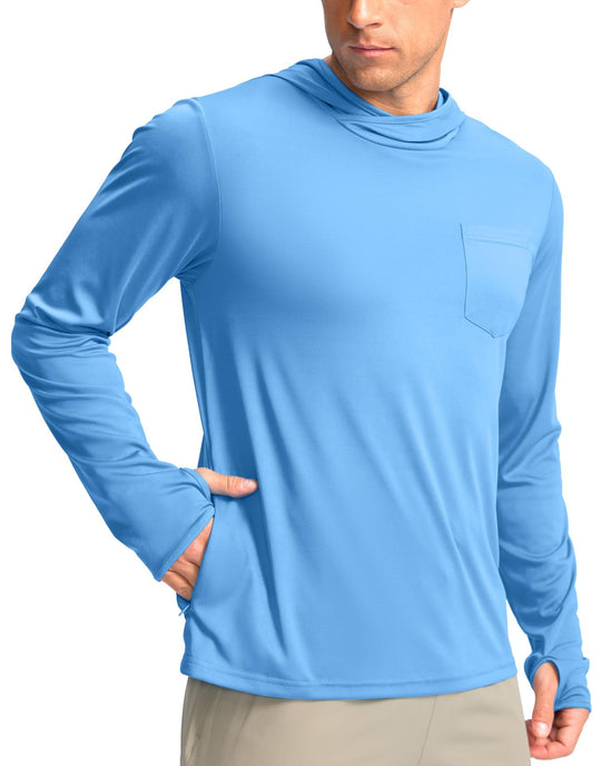 Herren Funktionsshirt mit Kapuze und Taschen