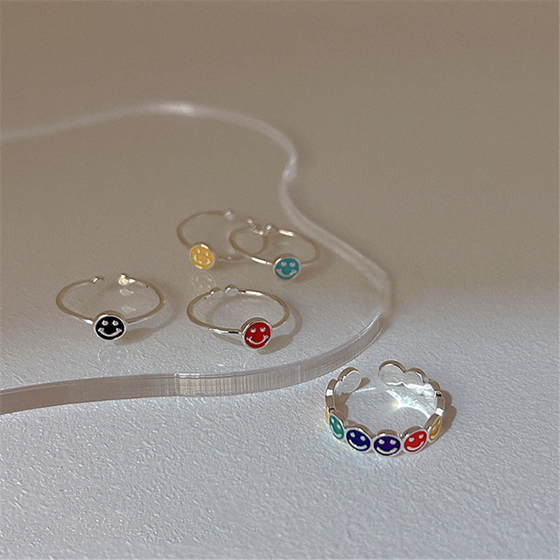 Damen Smiley-Ring mit kreativem Design Shop Nory