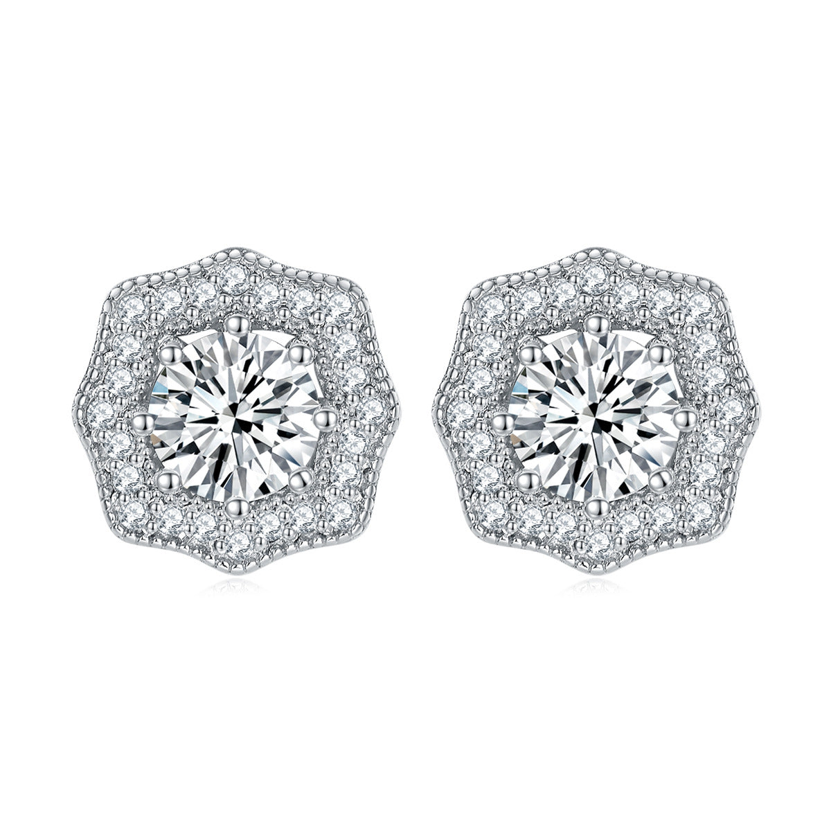 Damen Ohrringe mit stilvollem Schmetterlingsdesign und funkelndem Zirkonia-Besatz Shop Nory