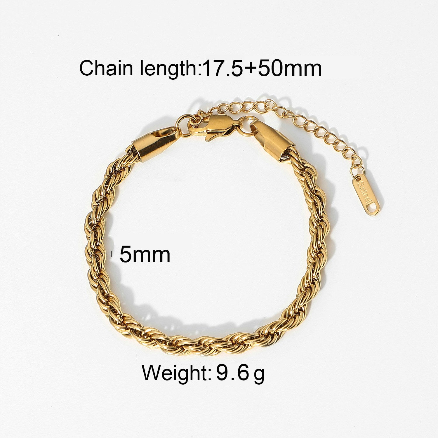 Damen Edelstahl Armband mit flexiblem Design und stylischer Kettenstruktur Shop Nory