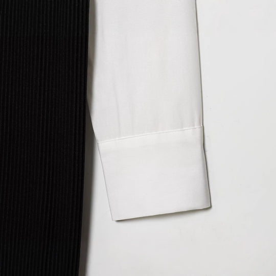 Damen Langes Hemdblusenkleid mit eingearbeiteter Strickweste Shop Nory
