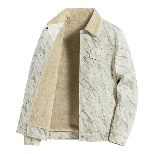 Herren Gemusterte Cordjacke Shop Nory