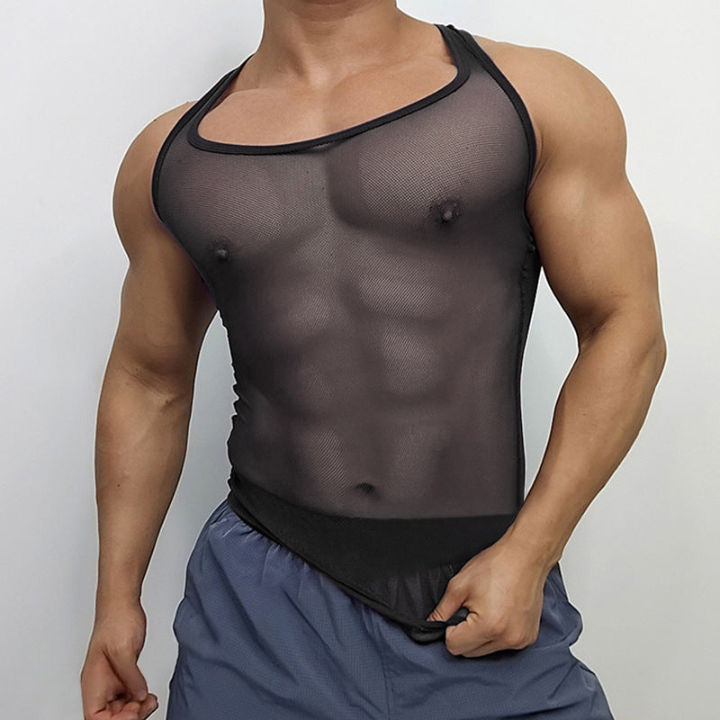 Herren Atmungsaktives Sport-Tanktop mit Racerback-Design