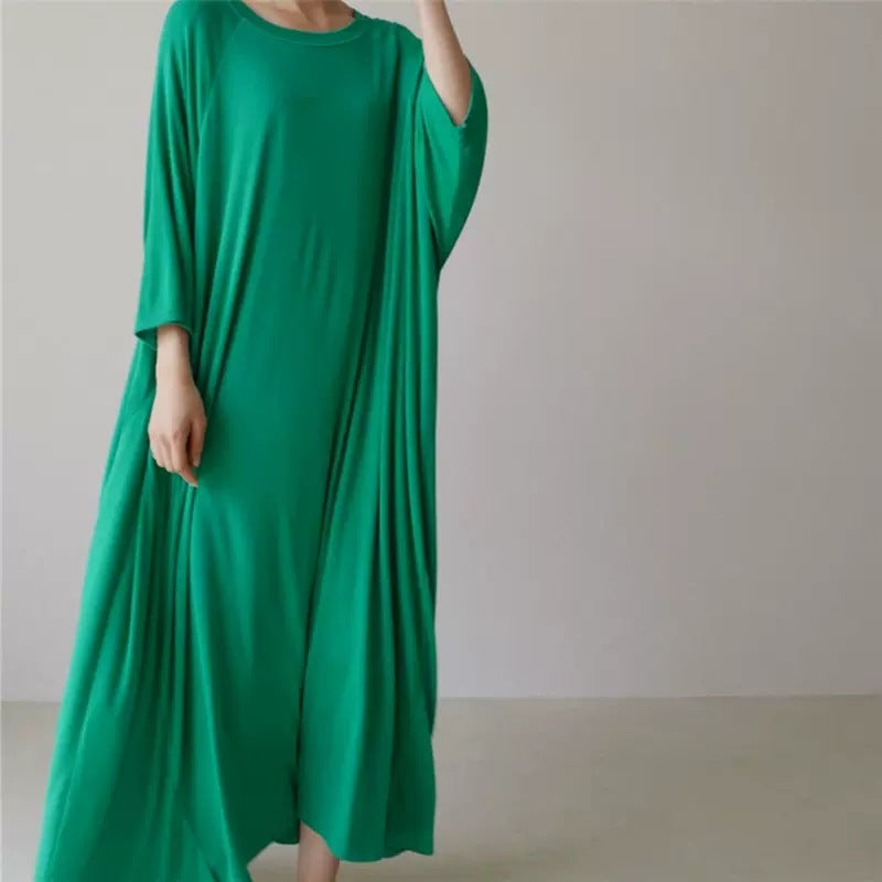 Damen Weiches Oversize-Tunikakleid aus Viskose‑Jersey mit Raglanärmeln Shop Nory