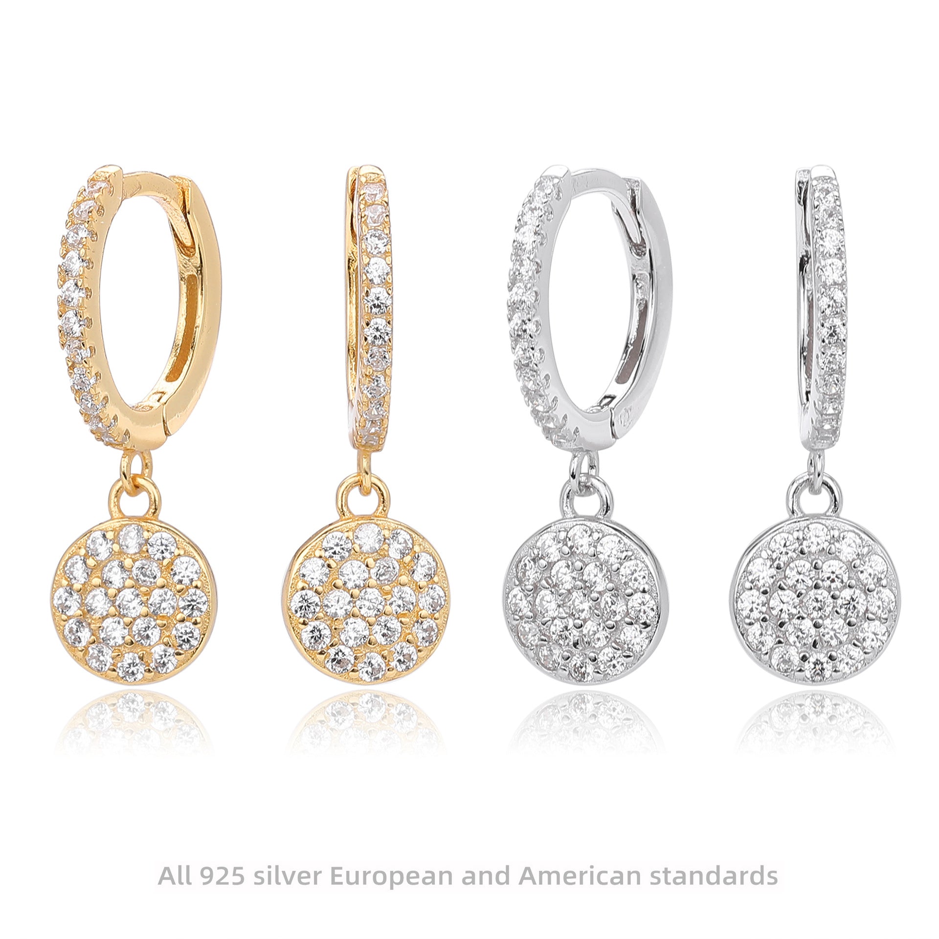 Damen Ohrringe mit funkelndem Zirkonbesatz und elegantem Design Shop Nory