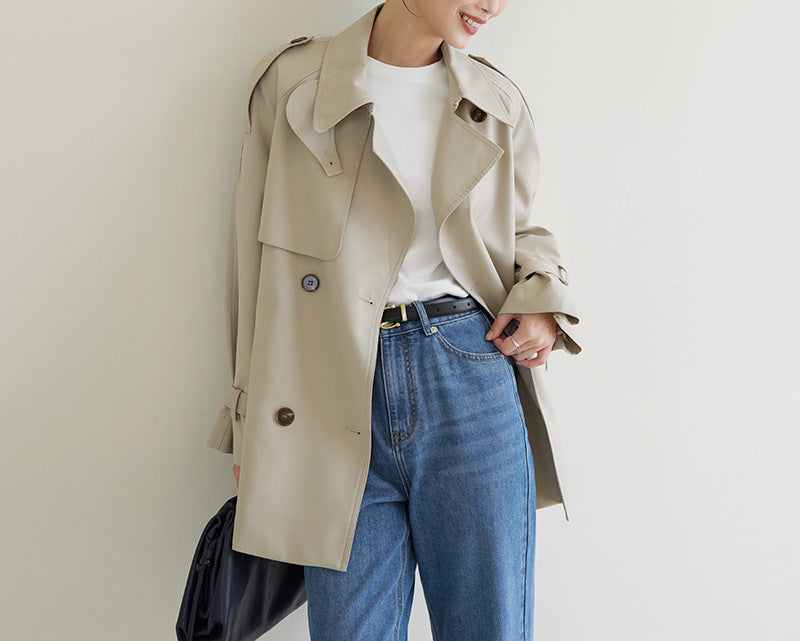 Damen Modische Trenchjacke Shop Nory