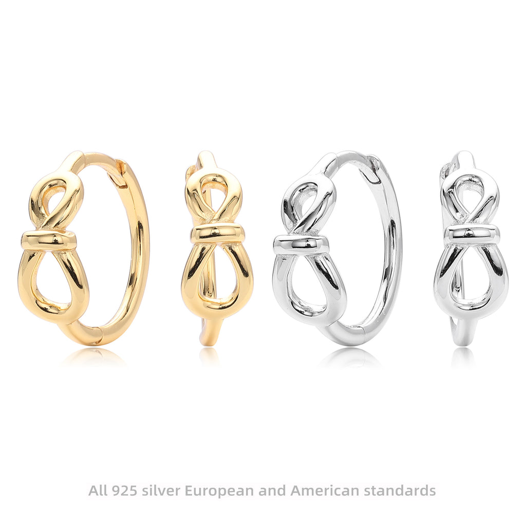 Damen Creolen mit verschlungenem Design Shop Nory