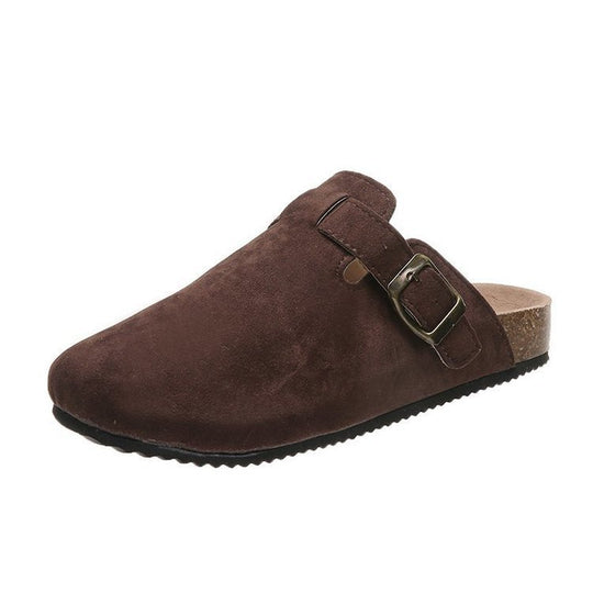 Herren Wildleder Clog mit ergonomischem Kork-Fußbett und verstellbarer Metallschnalle Shop Nory