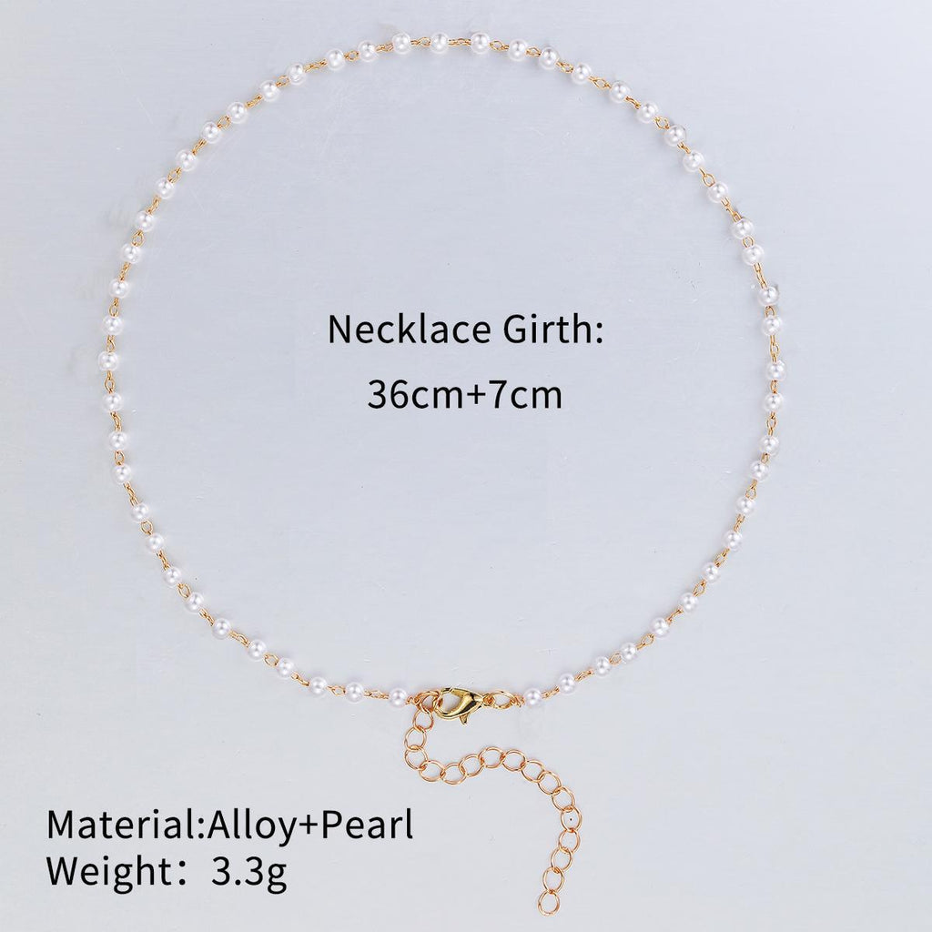 Damen Choker-Halskette mit feinen Perlen und eleganten Akzenten Shop Nory