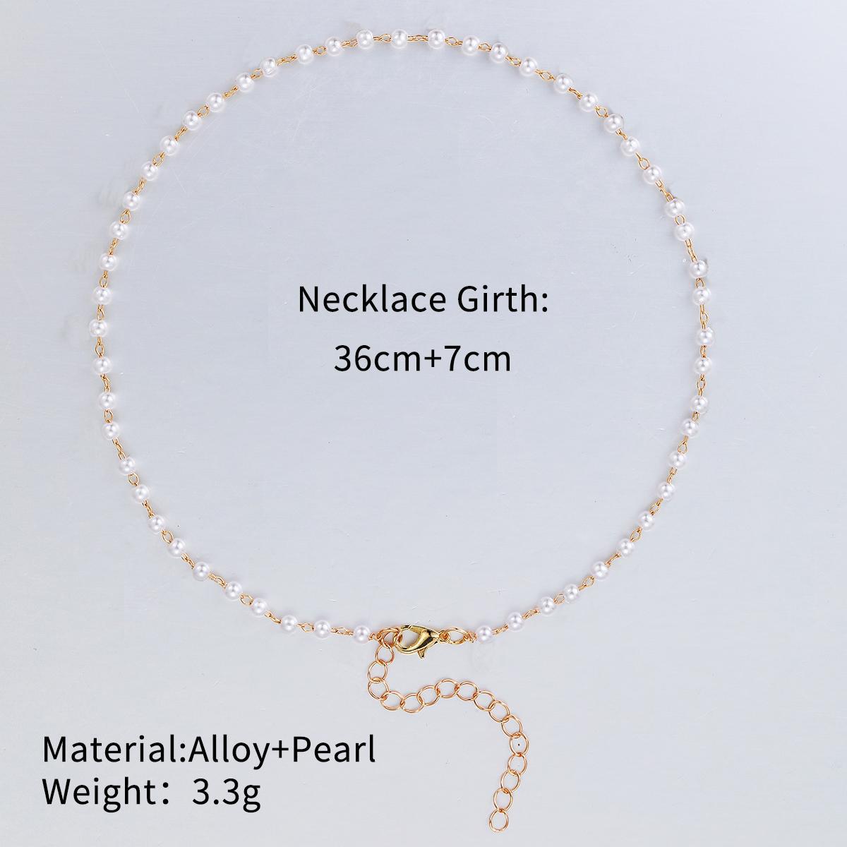 Damen Choker-Halskette mit feinen Perlen und eleganten Akzenten Shop Nory