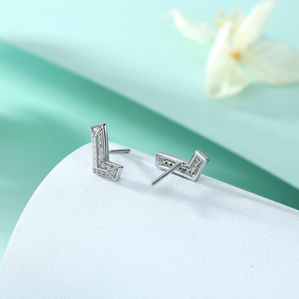 Damen Modische Ohrringe mit geometrischem Design und funkelnden Zirkonia Shop Nory