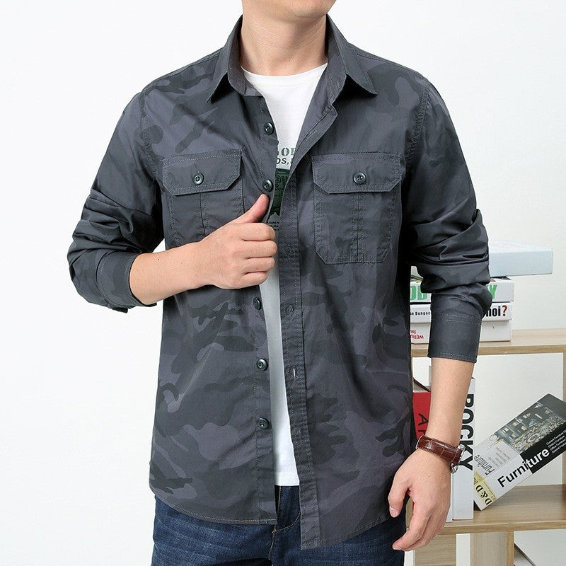 Herren Camouflage-Hemdjacke Shop Nory