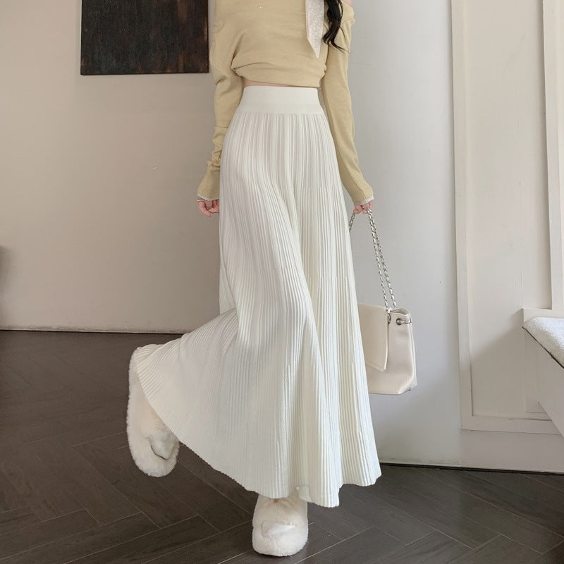 Damen Eleganter, plissierter Maxirock Shop Nory 1787632207