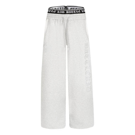 Damen weite Lounge-Jogginghose mit hohem Logobund, Gothic-Print und Kordelzug Shop Nory