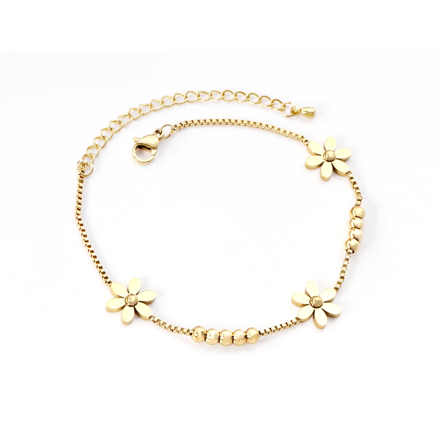 Damen Armband mit floralen Akzenten und eleganter Goldplattierung Shop Nory
