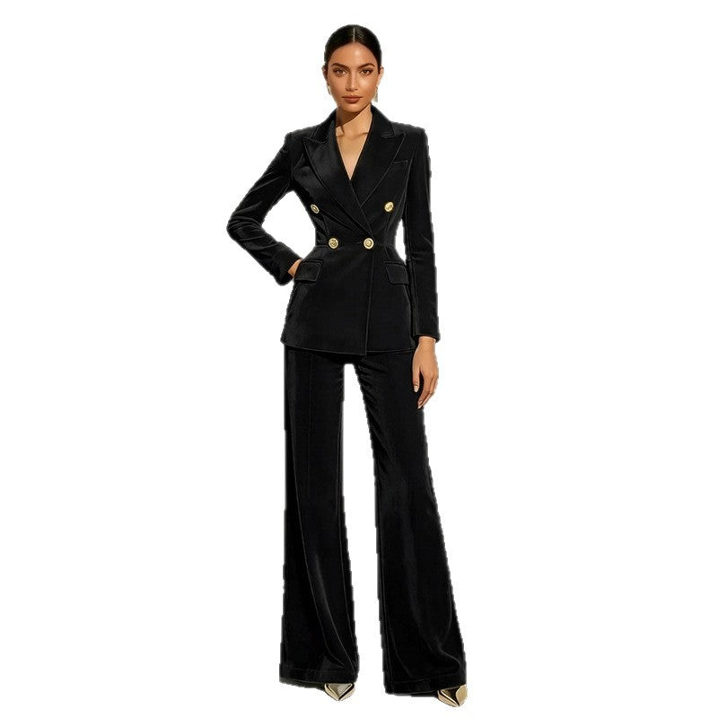 Damen Elegantes und Hochwertiges Samtanzug Shop Nory
