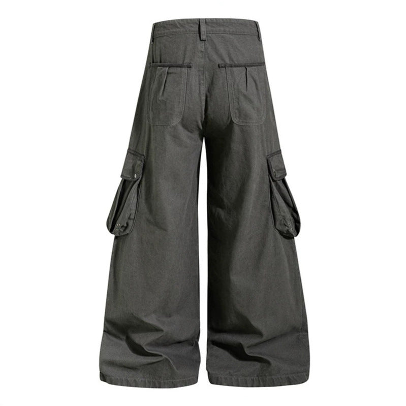 Damen weite Cargo‑Culottehose mit hoher Taille und Multifunktions‑Taschen Shop Nory
