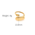 Damen Eleganter offener Ring aus hochwertigem Gold Shop Nory