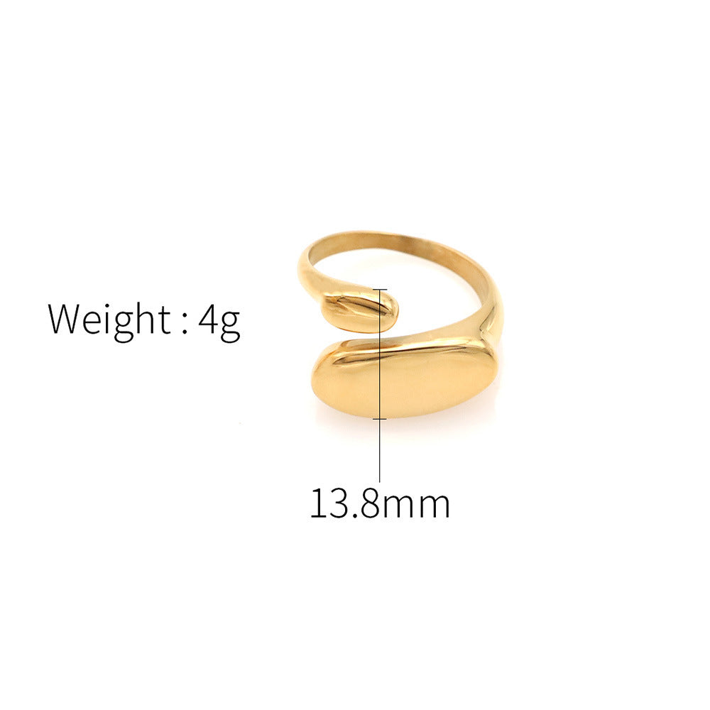 Damen Eleganter offener Ring aus hochwertigem Gold Shop Nory