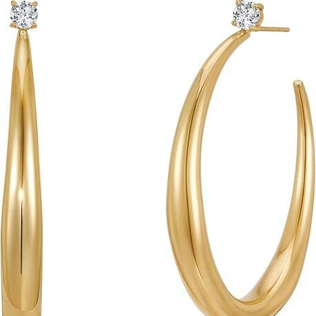 Damen Ohrstecker-Set mit unterschiedlichen Durchmessern und Glitzerakzenten Shop Nory