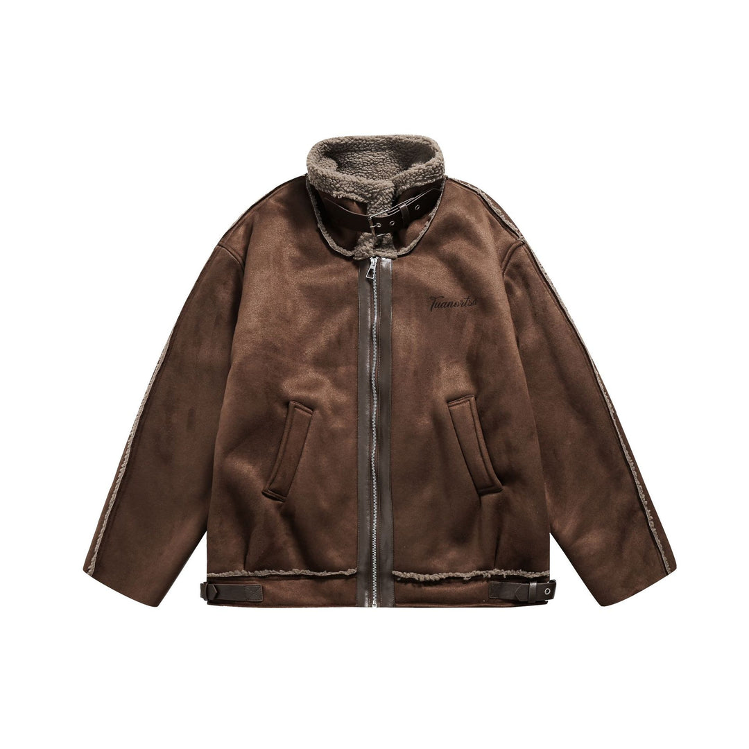 Herren Flieger‑Lederblouson mit Lammfellkragen und verstellbarem Saum Shop Nory