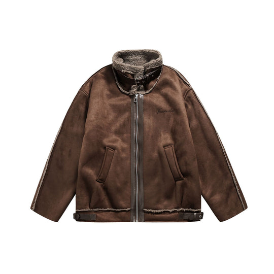 Herren Flieger‑Lederblouson mit Lammfellkragen und verstellbarem Saum Shop Nory