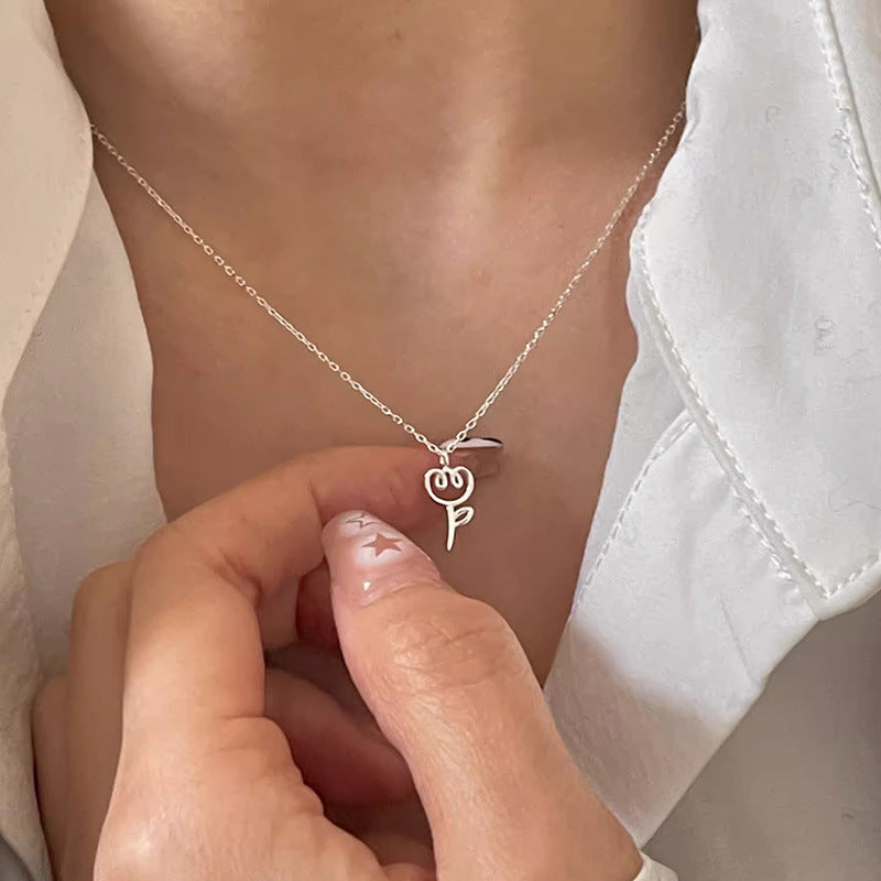 Damen Halskette mit kreativem Pflanzenmotiv Shop Nory