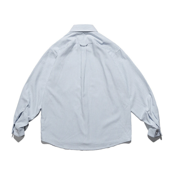 Unisex Oversize-Hemd mit feinem Nadelstreifen, Button-Down-Kragen und Brusttasche Shop Nory